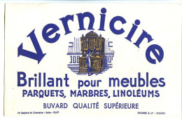 Buvard 20.3 X 12.9  VERNICIRE  Produit D'entretiens Pour Meubles, Marbres, Parquets, Linoléums    Navarre & Cie St Ouen - Wassen En Poetsen