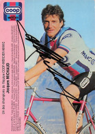 Vélo Coureur Cycliste Francais Jacques Mercier - Team COOP Mercier  Cycling - Cyclisme - Ciclismo - Wielrennen -SIgnée  - Wielrennen