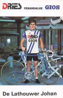 Vélo Coureur Cycliste Belge Johan De Lathouwer - Team Dries Gios -   Cycling - Cyclisme - Ciclismo - Wielrennen  - Wielrennen