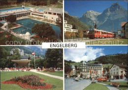 12413033 Engelberg OW Hallenschwimmbad Kurpark LSE Bahn Bahnhofplatz Engelberg - Andere & Zonder Classificatie