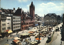 12409232 Basel BS Marktplatz Rathaus  Strassenbahn Basel BS - Other & Unclassified