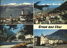 12401090 Chur GR Hof Mit Dem Calanda Postplatz Obertor Vilan Und Falkis Chur - Autres & Non Classés