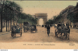 75 PARIS AVENUE DES CHAMPS ELYSEES CARTE TOILEE - Champs-Elysées