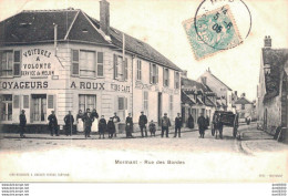 77 MORMANT RUE DES BORDES TRES ANIMEE HOTEL DES VOYAGEURS A. ROUX RESTAURANT BAL SALON POUR NOCES - Mormant