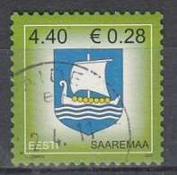 ESTONIA 575,used,falc Hinged - Schiffe