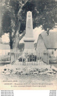 RARE  70 ARBECEY MONUMENT ELEVE A LA MEMOIRE DES GLORIEUX MORTS DE CETTE COMMUNE - War Memorials