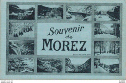39 SOUVENIR DE MOREZ VUES MULTIPLES CARTE TOILEE - Morez