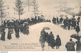 39 MOREZ PREPARATIFS DE LA COURSE DE BOBSLEIGHS CONCOURS DES 31 JANVIER 1 2 ET 3 FEVRIER 1909 - Wintersport