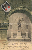 12397334 Lausanne VD Monument Davel Statue Wappen Lausanne - Other & Unclassified