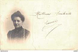 CARTE PHOTO NON IDENTIFIEE REPRESENTANT UN FEMME PHOTO VERBEECK ET CIE PHOTOGRAPHES A ANTWERPES - A Identifier