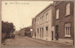 CPA BELGIQUE - HAINE SAINT PIERRE - Rue Léon Hiard - TB PLAN CENTRE VILLAGE ANIMATION AUTOMOBILE TB Verso - Autres & Non Classés