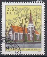 ESTONIA 596,used,falc Hinged - Eglises Et Cathédrales