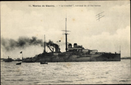 CPA Französisches Kriegsschiff, Le Courbet, Cuirassé - Other & Unclassified