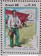 C 1540 Brazil Stamp Airplane Aeronautical Military Costumes And Uniforms 1986.jpg - Neufs