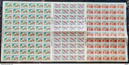 C 1530 Brazil Stamp Christmas Religion Birds 1986 Sheet Complete Series - Ungebraucht