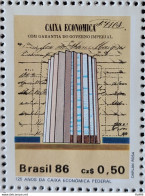 C 1529 Brazil Stamp Bank Caixa Economica Federal Economy 1986 1.jpg - Ungebraucht