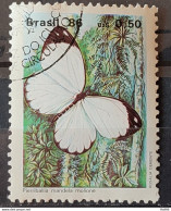 C 1513 Brazil Stamp Butterfly Insects 1986 Circulated 1.jpg - Usados