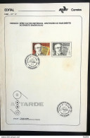 Brochure Brazil Edital 1986 17 Ernesto Simoes Filho Journalism With Stamp CBC BA Salvador - Covers & Documents