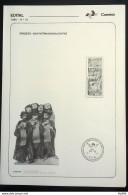 Brochure Brazil Edital 1986 15 International Year Of Peace Without Stamp - Covers & Documents