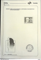 Brochure Brazil Edital 1986 12 Lawyer Octavio Mangabeira Right Justice Without Stamp - Lettres & Documents