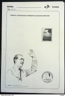 Brochure Brazil Edital 1986 11 President Juscelino Kubitschek Without Stamp - Brieven En Documenten