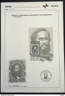 Brochure Brazil Edital 1986 10 Dom Pedro Monarchy Without Stamp Day - Covers & Documents