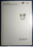 Brochure Brazil Edital 1986 03 Healthy Health With Stamp CPD SP - Cartas & Documentos