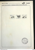 Brochure Brazil Edital 1986 04 Historical Heritage Without Stamp - Covers & Documents