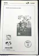 Brochure Brazil Edital 1986 01 Mexico Football World Cup Without Stamp - Covers & Documents