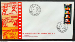 Brazil Envelope FDC 409 1986 Cinema Glauber Rocha CBC RJ - FDC