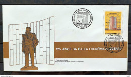 Brazil Envelope FDC 407 1986 Banco Caixa Economica Federal Economy CBC BSB 01 - FDC