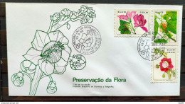 Brazil Envelope FDC 404 1986 Flora Preservation CBC RJ 01 - FDC