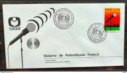 Brazil Envelope FDC 402 1986 Radiodifusion Communication CBC RJ 01 - FDC