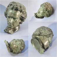 TETE BEETHOVEN EN METAL @ Musique Compositeur Statue Musicien - Metal