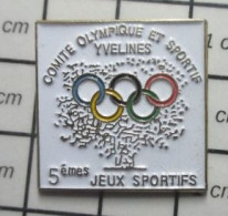 3617 Pin's Pins / Beau Et Rare / JEUX OLYMPIQUES / COMITE OLYMPIQUE ET SPORTIFS YVELINES 5e JEUX SPORTIFS - Giochi Olimpici