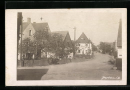 AK Hartau I. S., Strassenpartie Im Sonnenschein  - Hartau