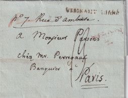 LETTRE. 2 AOUT 1802. VERONE. DE PENDEMONTE POUR PARIS. TAXE PLUME 13 - 1801-1848: Vorläufer XIX