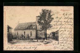 AK Holzminden, Die Evangelische Kirche Nach Dem Unwetter 1898  - Inondazioni