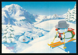 CPSM / CPM 10.5 X 15 BOULI à La Neige Illustrateur M. Pougeux Copyright 1989 D. Et R. Voinson   Igloo - Altri & Non Classificati