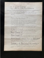 Tract Presse Clandestine Résistance Belge WWII WW2 'L'ACIER 9 Octobre 1941' Camarades D'Ougrée-Marihaye!!! Sous Nos... - Documentos