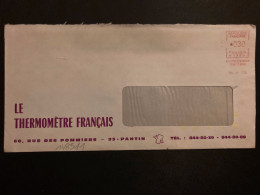 LETTRE LE THERMOMETRE FRANCAIS EMA N 1356 à 030 Du 18 9 72 93 LE PRE ST GERVAIS + TRI INDEXATION BARRES JAUMES - Freistempel