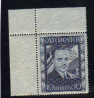 Österreich, öS 10,-- Dollfuss, Postfrisches Eckrandstück, MiNr.588 (10480E) - Ungebraucht