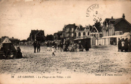 N°1260 W -cpa Le Crotoy -la Plage Et Les Villas- - Le Crotoy