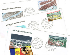 Enveloppes-sobres-TIMBRES FDC 3 ENV. 1967 - Centraal-Afrikaanse Republiek