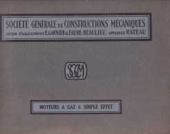 SOCIETE GENERALE DE CONSTRUCTIONS MECANIQUES ANCIENS ETABLISSEMENTS E. GARNIER & FAURE BEAULIEU APPAREILS RATEAU - Werbung