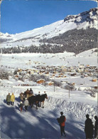 12371138 Flims GR Cassons Pferdeschlitten Winterlandschaft Flims Dorf - Autres & Non Classés