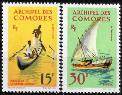 Comores 1964 - Yvert N° 33/34 - Michel N° 61/62 ** - Unused Stamps