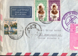 ! Egypt, Airmail Cover, Ship MS Münsterland, Großer Bittersee, Schiff, Ägypten, Suezkanal, Great Bitter Lake - Cartas & Documentos