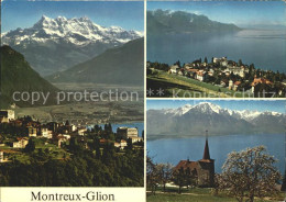 12369330 Montreux VD Glion See Berge Kirche Montreux - Other & Unclassified