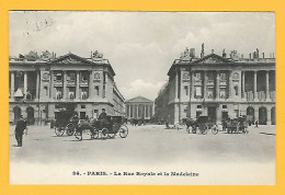 CPA PARIS - La Rue Royale Et La Madeleine 1906 ( Peu Commune ) - District 08